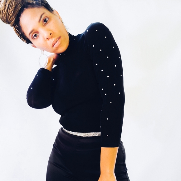 Vintage Tops - 🚫SOLD🚫Crystal Crop Top